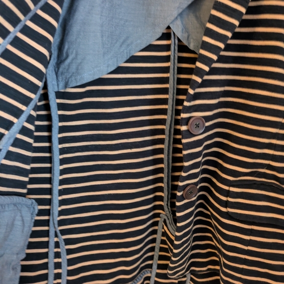 J. Crew Black and Tan Striped Collar Shirt - Picture 6 of 12